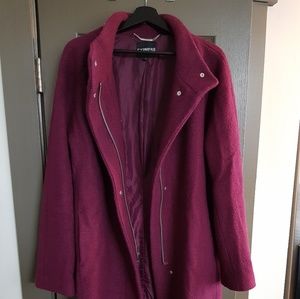 Wool magenta Coat